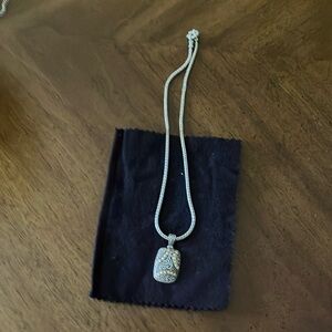 Effy Elegant Silver and 18k yellow gold accents Pendant Necklace